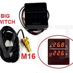 LCD W/Temp. & Volt. Gauge M16