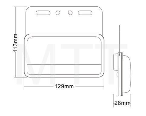 LED Side Maker Lamp-Truck W/Down Light - Image 4