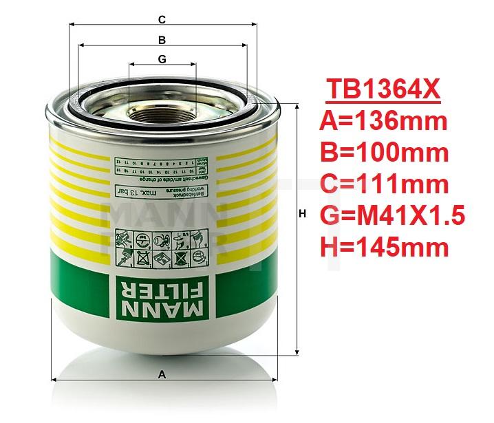 Air Dryer Filter-DAF LF45 LF55