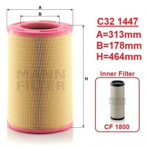 Air Filter-Renault 385