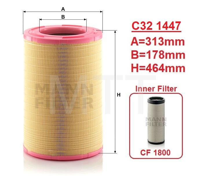Air Filter-Renault 385