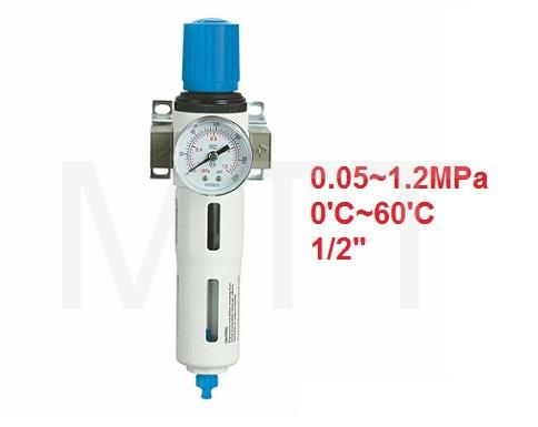 Air Pressure Valve W/Gauge-1/2"