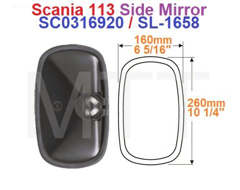 Side Mirror-Scania 113