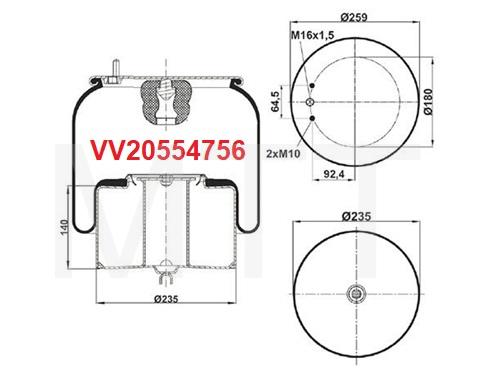 Air Bellow Assy-Volvo FM10 - Image 5