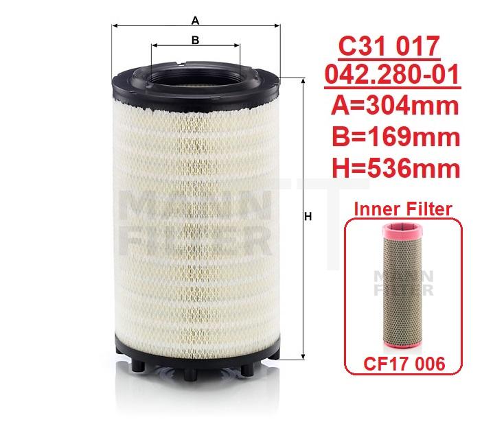 Air Filter-Scania CR Series - MTT AUTO PARTS SDN BHD