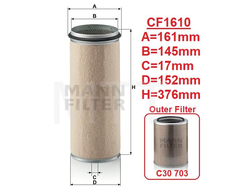 Air Filter-Scania 113 143 Bus