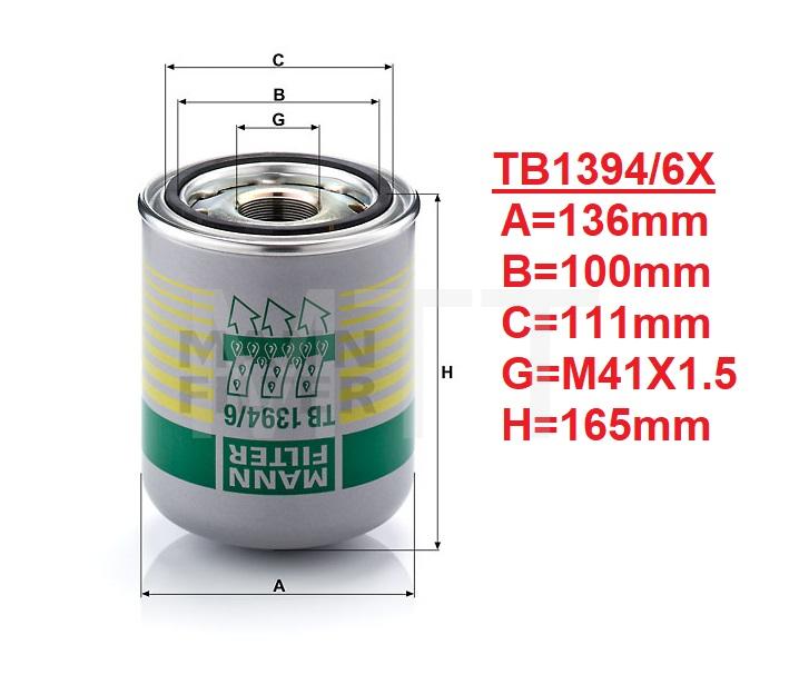 Air Dryer Filter-DAF LF45 LF55