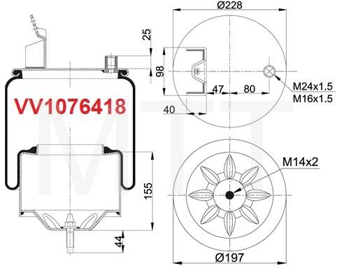 Air Bellow Assy-Volvo FM10 - Image 6