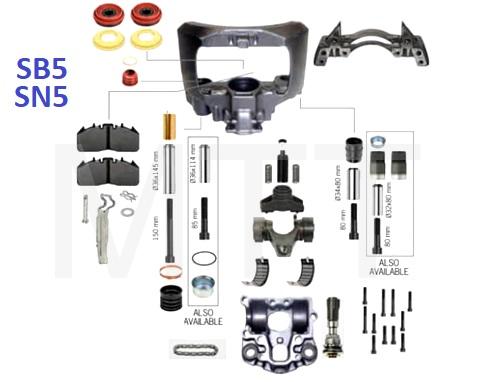 Brake Caliper Bush Kit-Scania 124 / M/Benz - Image 3