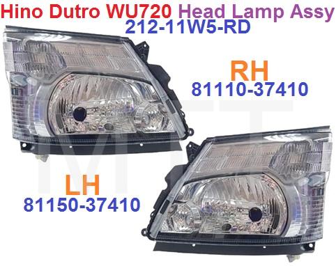 Hino Dutro WU720 Head Lamp Assy