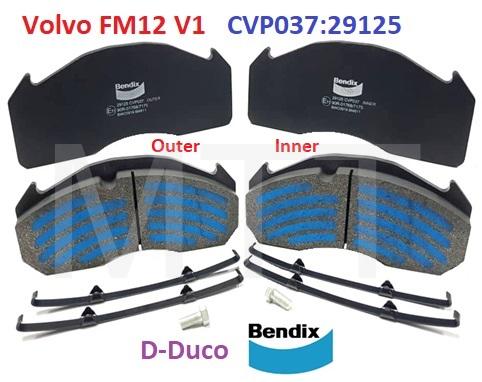 Brake Disc Pad-Volvo FM12