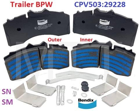 Brake Disc Pad-Trailer BPW
