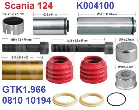 Brake Caliper Bush Kit-Scania 124