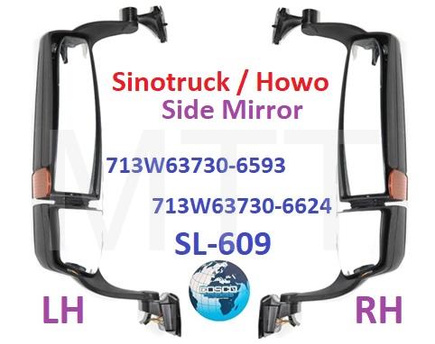 Side Mirror-Howo A9 Sinotruck