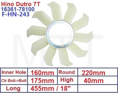 Fan Blade-Hino Dutro NO4C