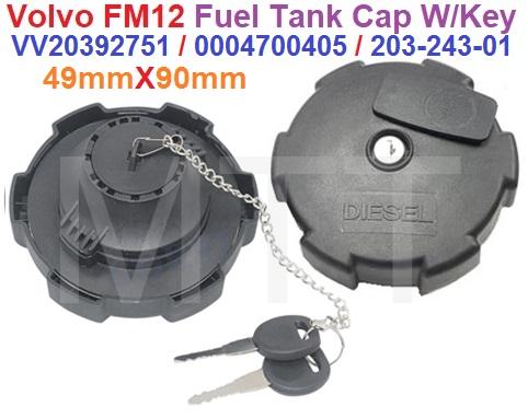 Fuel Tank Cap W/Key-Volvo FM12