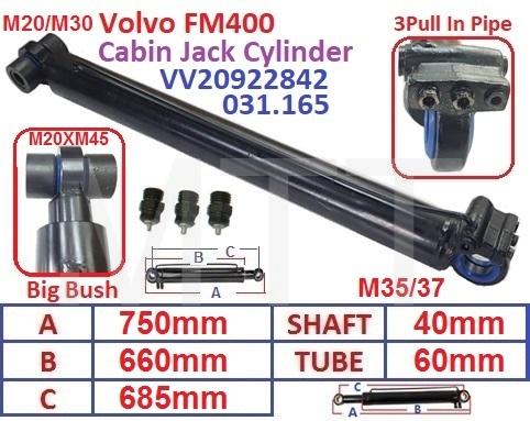 Cabin Jack Cylinder-Volvo FM400 V2