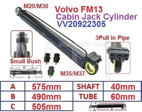 Cabin Jack Cylinder-Volvo FM13 FH12 V2