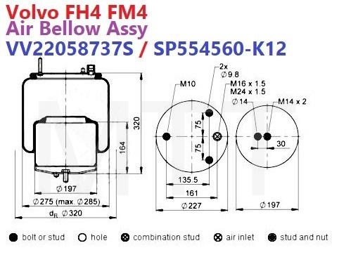 Air Bellow Assy-Volvo FH4 FM4 - Image 4