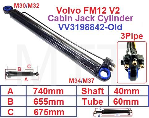 Cabin Jack Cylinder-Volvo FM12 FH12 V2