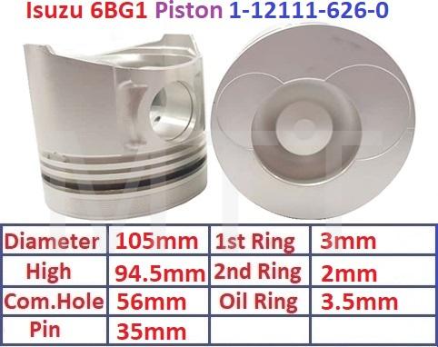 Piston-Isuzu 6BG1