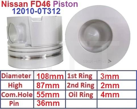 Piston-Nissan FD46 YU41