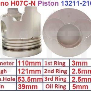 Piston-Hino H07C-New