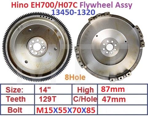 Flywheel Assy-Hino EH700 LB
