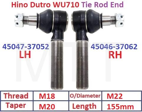 Tie Rod End-Hino Dutro WU710
