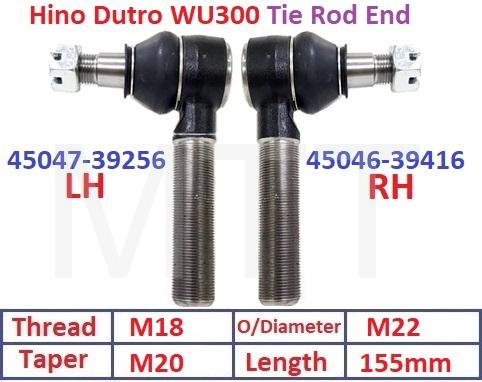 Tie Rod End-Hino Dutro WU300