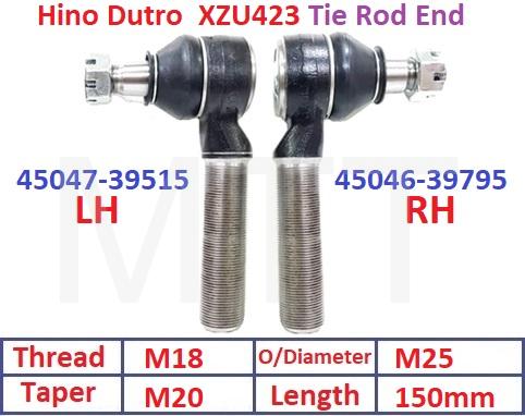 Tie Rod End-Hino Dutro XZU423