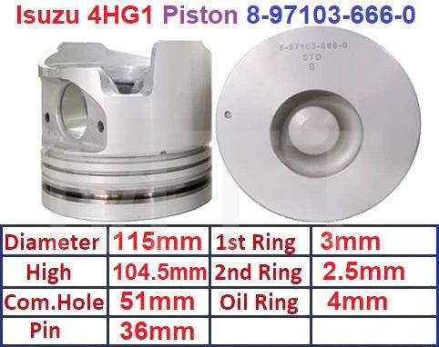 Piston-Isuzu 4HG1