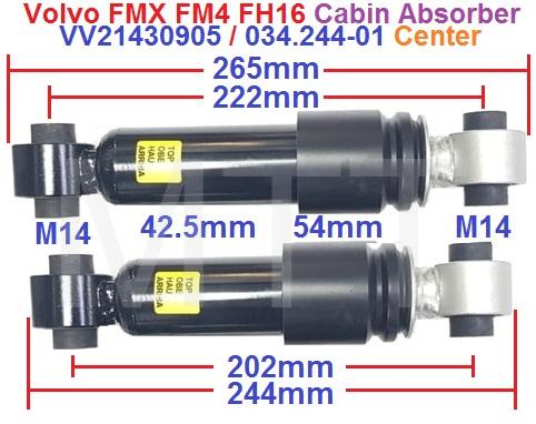 Cabin Absorber-Volvo FMX FM4 FH16
