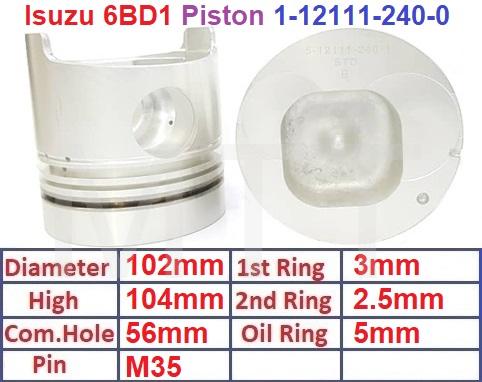 Piston-Isuzu 6BD1T