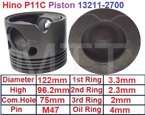 Piston-Hino P11C