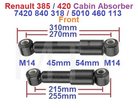Cabin Absorber-Renault 385