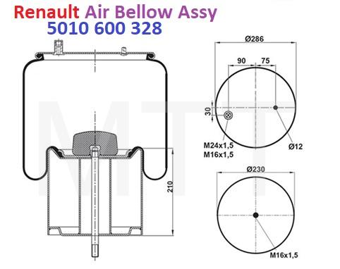 Air Bellow Assy-Renault 450 DXI - Image 6