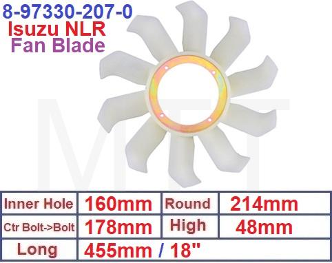 Fan Blade-Isuzu NLR NMR