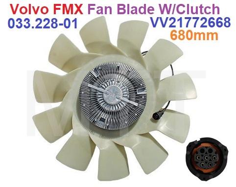 Fan Blade W/Clutch-Volvo FMX