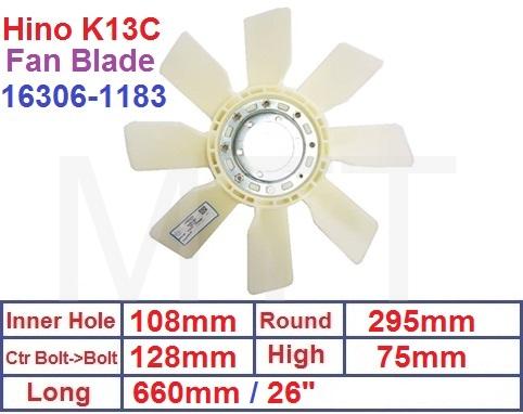 Fan Blade-Hino K13C F20C