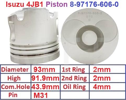 Piston-Isuzu 4JB1