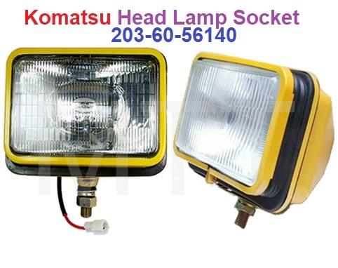 Komatsu Head Lamp Socket-Square