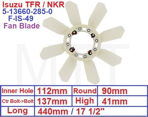 Fan Blade-Isuzu NKR TFR
