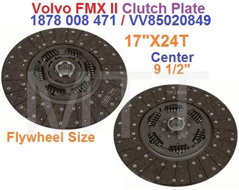 Clutch Plate-Volvo FMX II FM