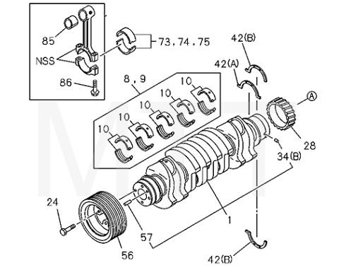 Damper Pulley-Isuzu 4HF1 - Image 2