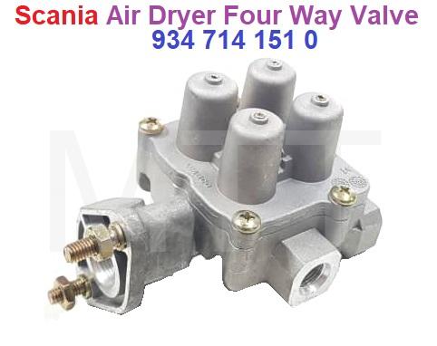 A/Dryer 4 Way Valve-Scania
