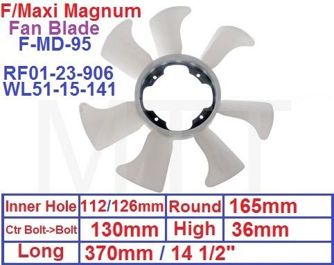 Fan Blade-Mazda Magnum E1400
