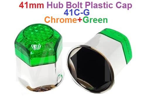 Lorry Hub Bolt Plastic Cap-41mm+Chrome - Image 4