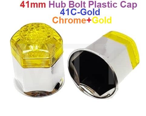 Lorry Hub Bolt Plastic Cap-41mm+Chrome - Image 5