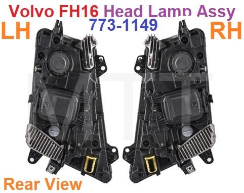 21001663 Volvo FH16 V4 Head Lamp Assy-9Pin White - MTT AUTO PARTS SDN BHD